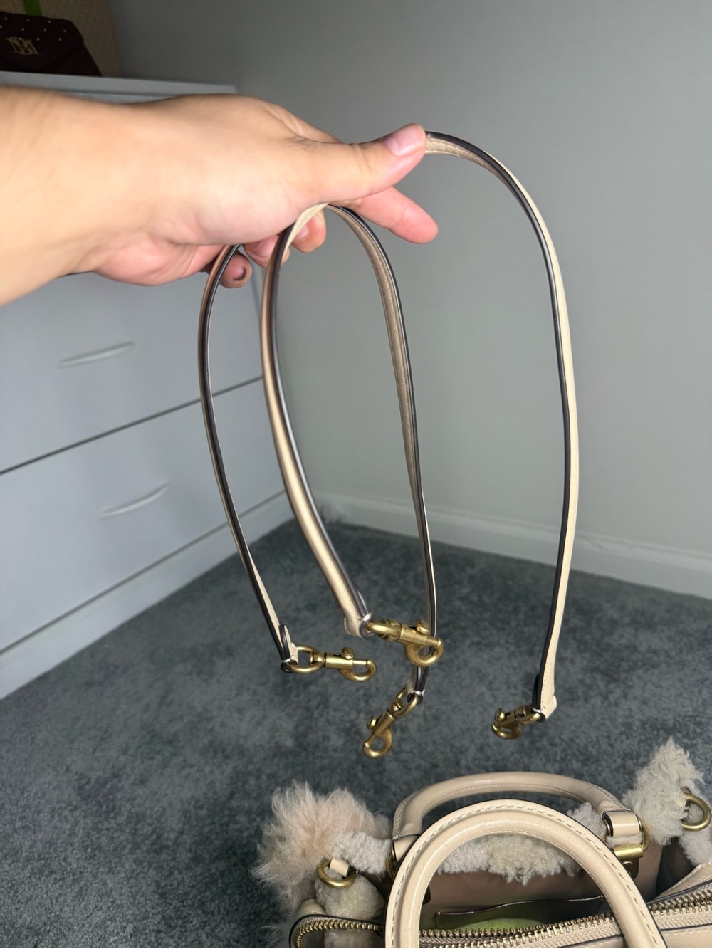 Coach Rogue 25 Shearling Patchwork - Picture 10 of 14